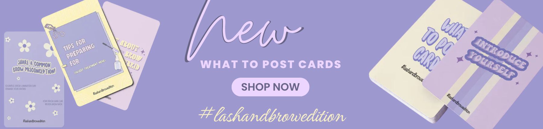 Lash and Brow social cards